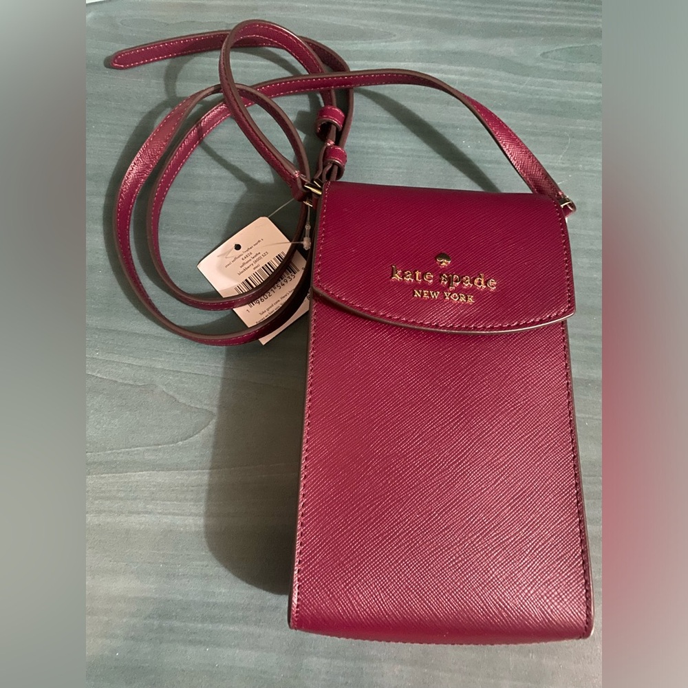 Kate Spade Staci Saffiano Leather North S K4826 Blackberry